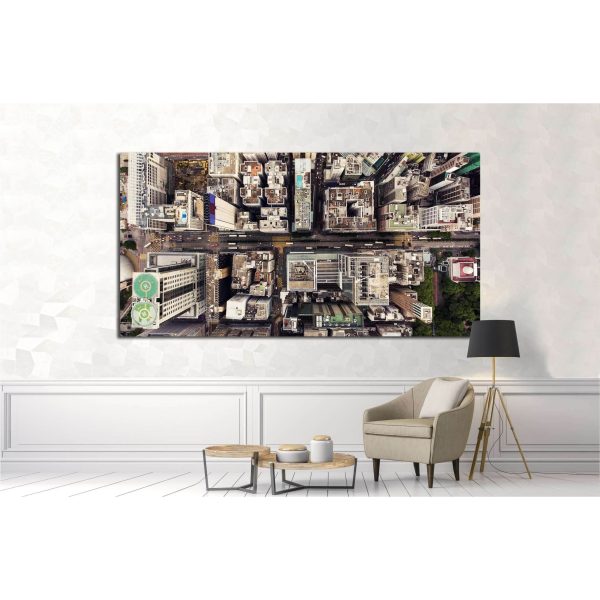 Hong Kong Global City with development buildings №1547 Ready to Hang Canvas Print For Cheap - Image 3