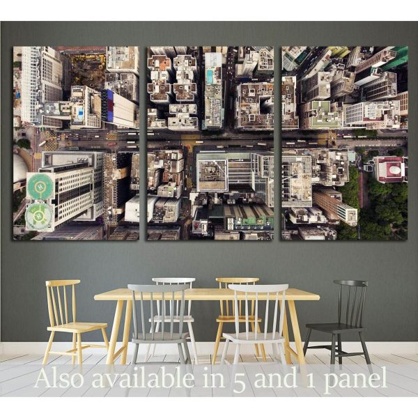 Hong Kong Global City with development buildings №1547 Ready to Hang Canvas Print For Cheap