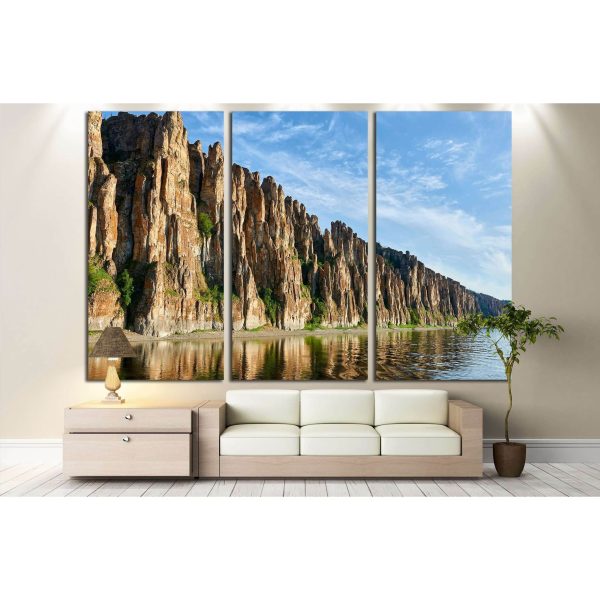 Lena Pillars, national park in Yakutia №3071 Ready to Hang Canvas Print Supply - Image 2