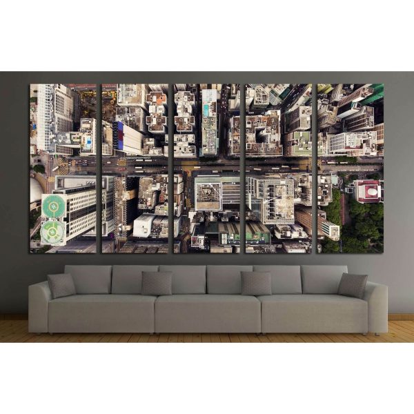 Hong Kong Global City with development buildings №1547 Ready to Hang Canvas Print For Cheap - Image 2