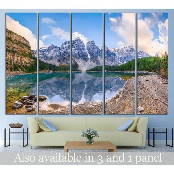 Moraine Lake, Alberta, Canada №1007 Ready to Hang Canvas Print Cheap
