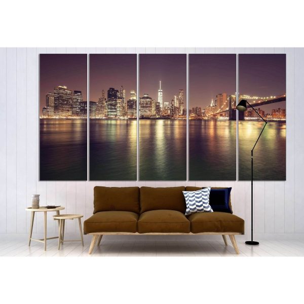 Manhattan Cityscape №3022 Ready to Hang Canvas Print For Discount - Image 2